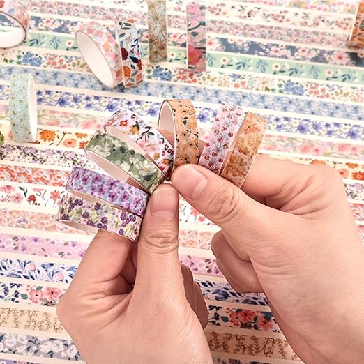 60 Rolls Flowers Theme Washi Tape Set - Image 5