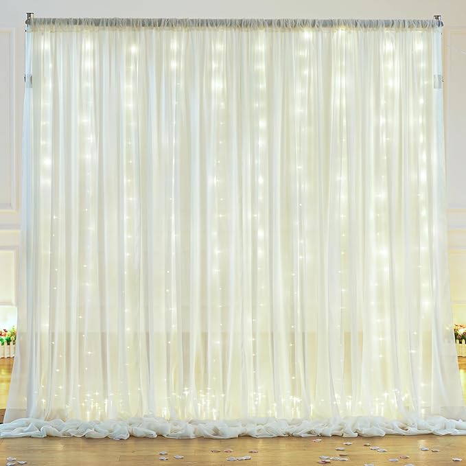 10ft x 10ft Ivory Backdrop Curtain by Shillance