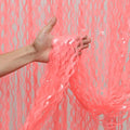 Wavy 4 Pack Watermelon Red Foil Curtain Backdrop by CYLMFC