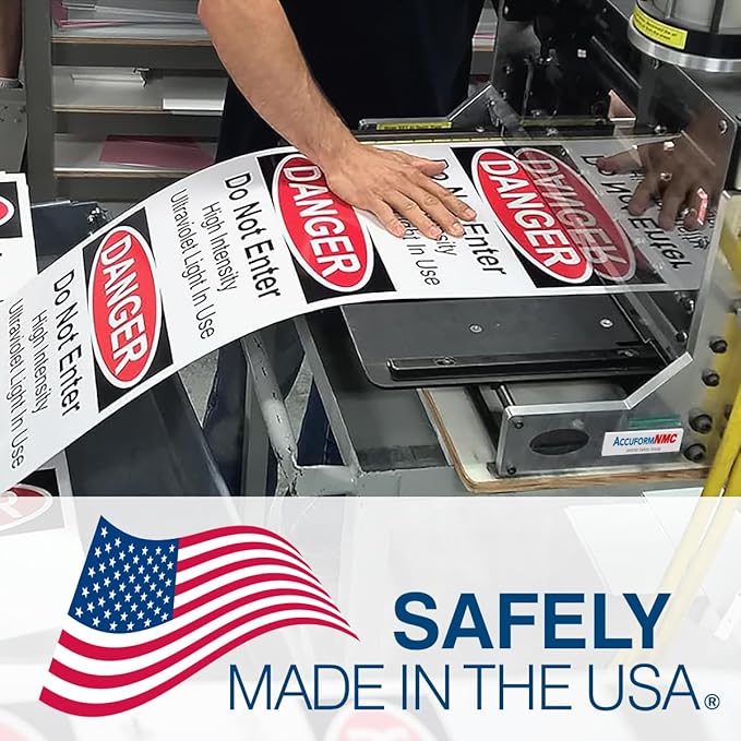 Custom OSHA Style Caution Sign 12" x 18" Plastic Sign, Customizable "Your Text - Image 8
