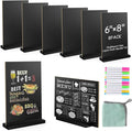 EHWINE Mini Chalkboard Easel Sign Set, 8 Pack 6x8 Inch Wooden Boards by EHWINE