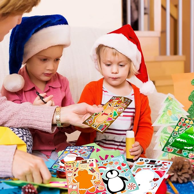 36 Sheets Christmas Stickers for Kids Make Your Own Christmas Stickers - Image 5