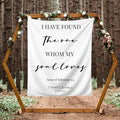 I Have Found The One Whom My Soul Loves Backdrop, Custom Tapestry by DEVONDESIGN