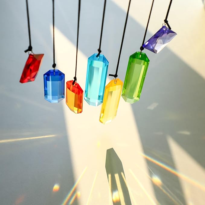 HDCRYSTALGIFTS 7pcs Prisms Crystal Suncatchers - Image 8
