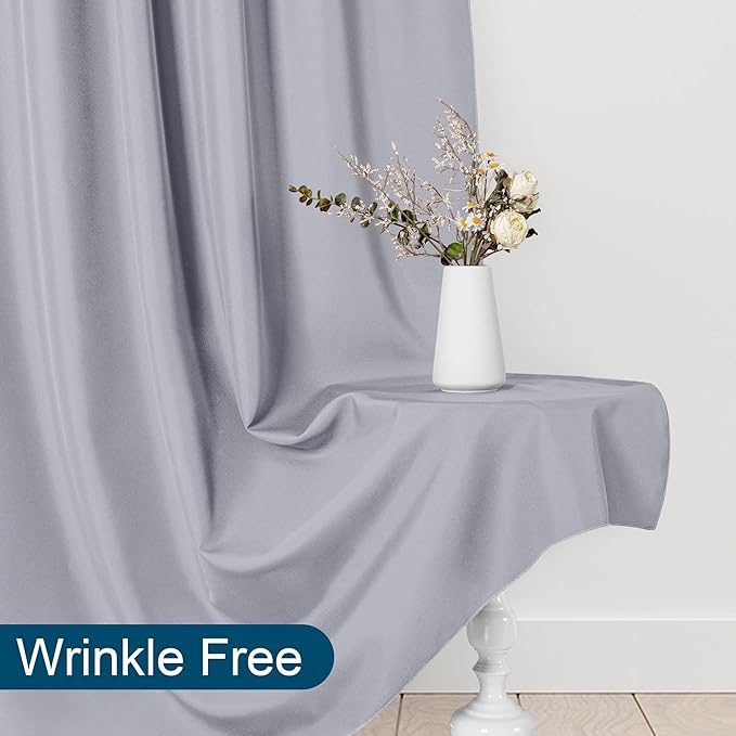 DWCN 10x10 FT Silver Grey Backdrop Curtains - Image 5