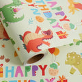 Aimyoo Dinosaur Birthday Wrapping Paper Roll by Aimyoo