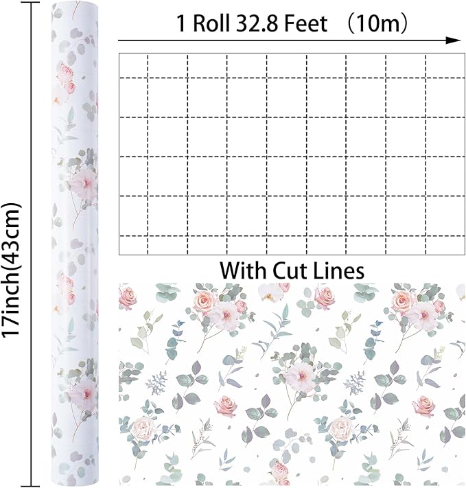 Ulmasinn Floral Wrapping Paper Roll - Image 3