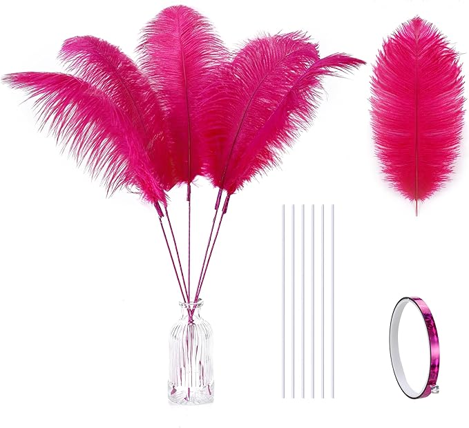 Holmgren Hot Pink Ostrich Feathers by Holmgren