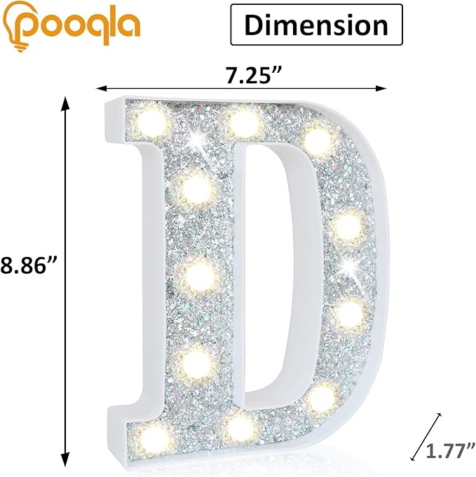 Pooqla Light Up Letters, LED Marquee Letters - Image 5