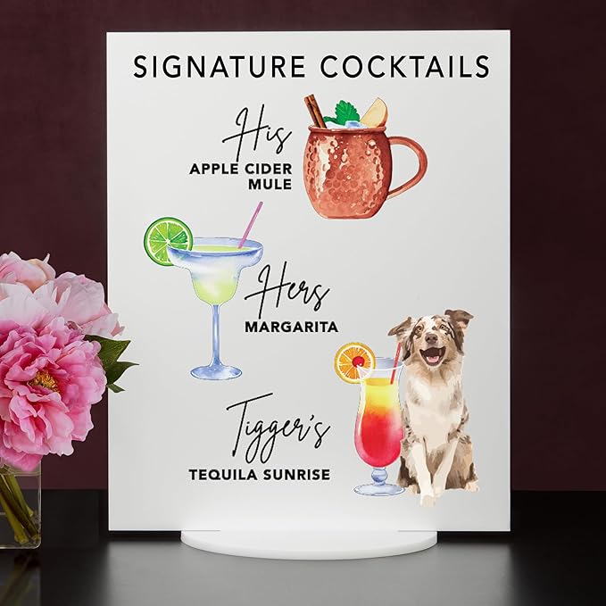 Pet Signature Drink Wedding Signs - Image 2