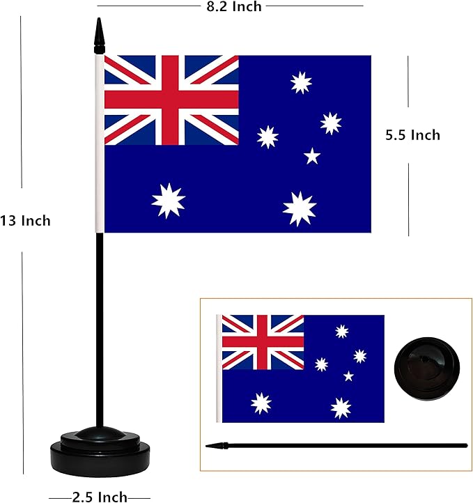 12 Pack Australia Desk Flags Set, Australian Small Mini Table Office Flags - Image 2