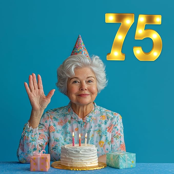 75th Birthday Decorations for Women Men, 75 Birthday Decorations for - Image 5