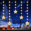 32 Stars Christmas Window Lights, IP65 Waterproof 52 LEDs Twinkle Star Fairy by Unknown