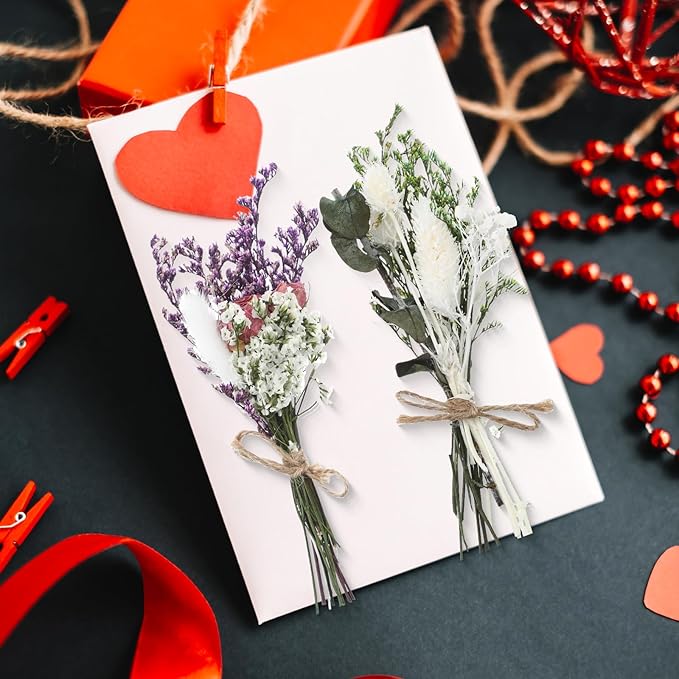 12/24 Pack Dried Flowers for Vase Various Mini Bouquet Dried Small Wildflowers - Image 6