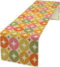 Mid Century Table Runner, Flag Retro Atomic Starburst 1950s Abstract Geometric by ICMOLYYENLO