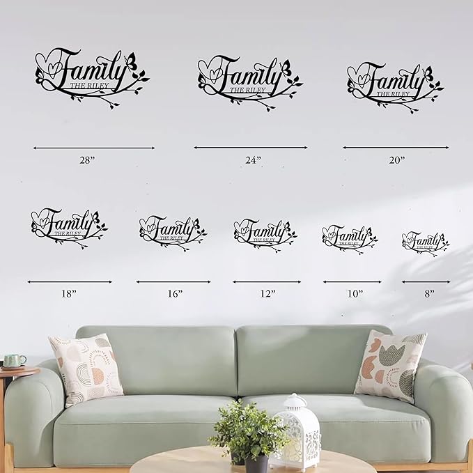 Personalized Family Last Name Signs, Custom Signs Outdoor Metal, Monogram Metal - Image 8