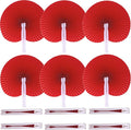 12 Packs Decorative Paper Folding Hand Fans Handheld by Bestage