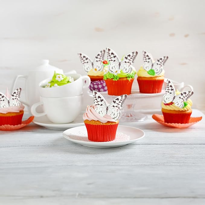 Ephlyn 48Pcs Edible Wafer Paper Butterflies - Image 7