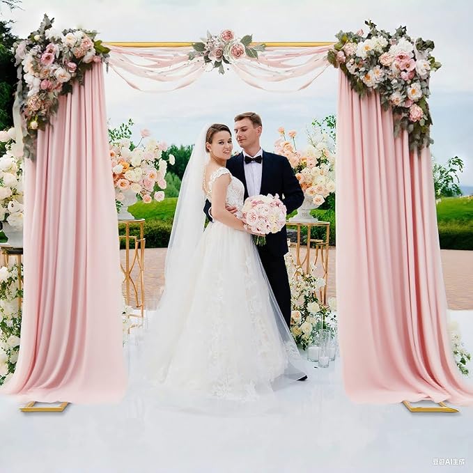 Wedding Arch Backdrop Stand Square 8.2FT Heavy Duty Metal Frame, Balloon Arch - Image 6