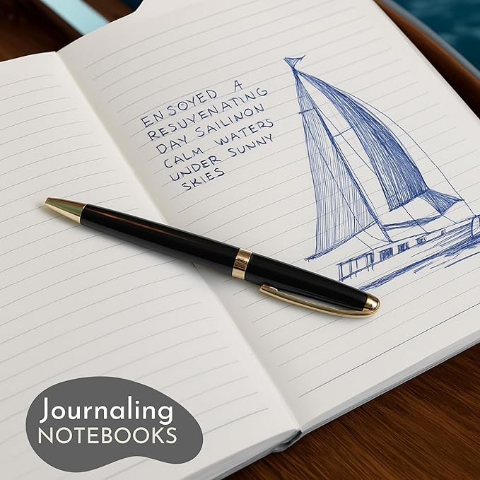 SETTINI Lined Journal, 192 Archival-Quality Pages, QuillEase Bleed-Free Paper - Image 6