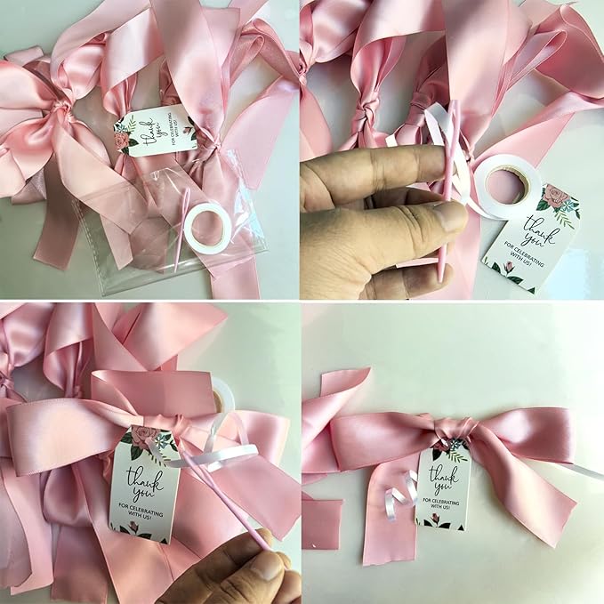 Pre-Assembled Red Bow Garland | Double Side Satin Silk Bow Banner 6FT+ 3ft - Image 5