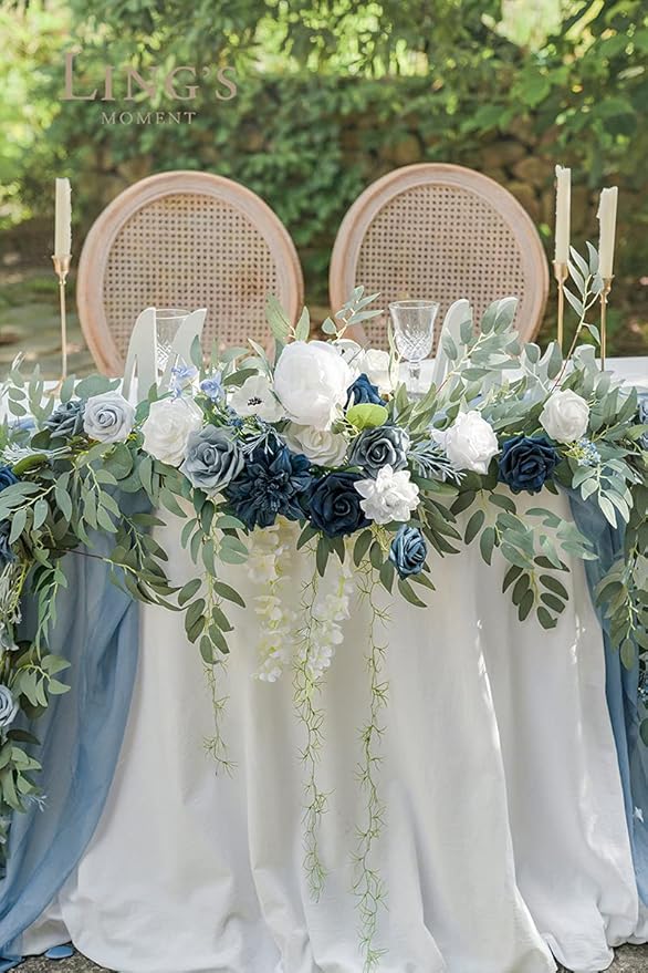 Ling's Moment 9FT Spring Flower Garland- Wedding Arch Flowers - Image 5