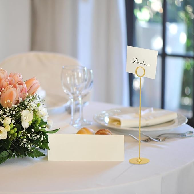 Urban Deco 36PK Table Number Holders Place Card Holders 12 Inch Table Card - Image 4