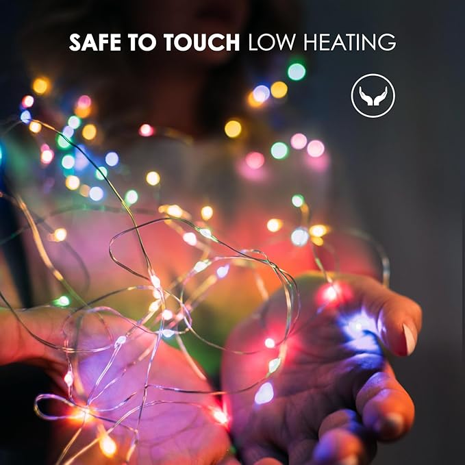 12 Pack Fairy Lights Battery Operated String Lights，7FT 20LED Waterproof Silver - Image 4