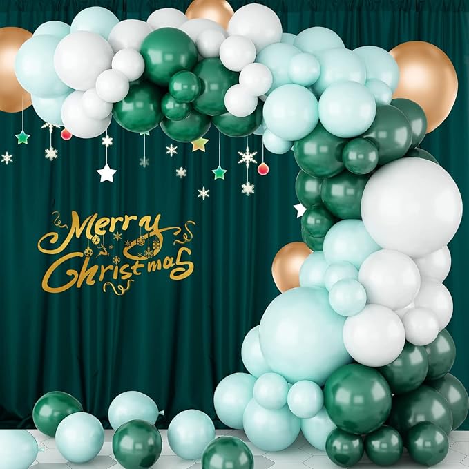 MYSKY HOME 10ft x 8ft Green Backdrop Curtains - Image 9