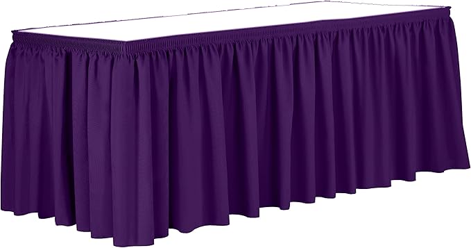 Ultimate Textile Pleat Polyester Fabric Table Skirt by UltimateTextile
