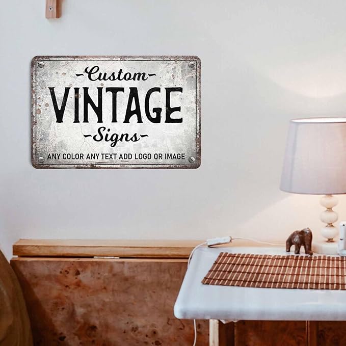 D-Story Personalized Metal Sign, 12.0 inches x 8.0 inches, Modern Decorative - Image 7
