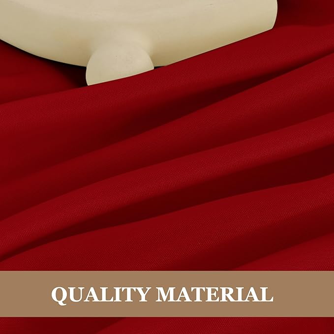 Fitable 6 Pack Red Tablecloths for Round Tables - Image 4