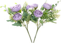 Artificial Flowers Fake Peony Silk Mini Plastic Bridal Flowers by YoungJewl