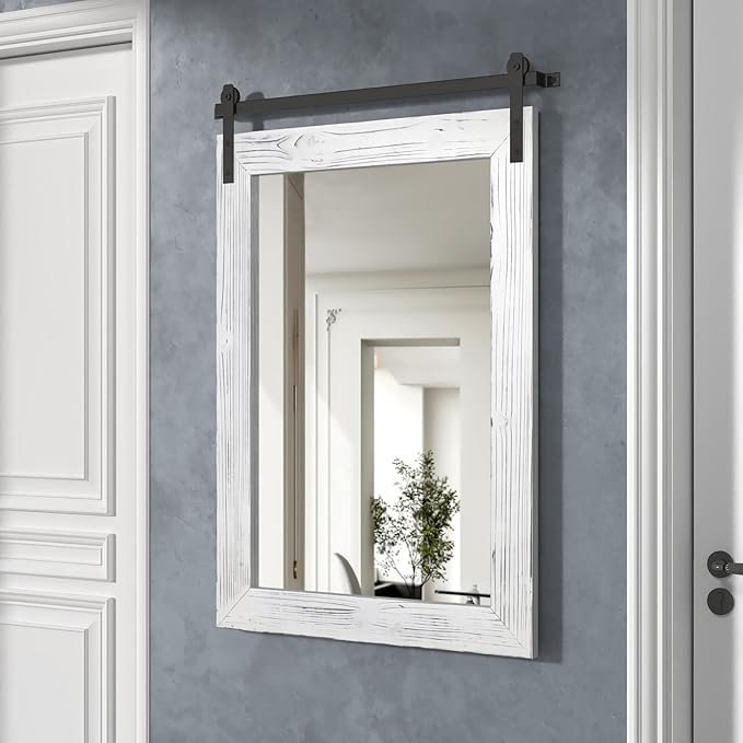 COGOOD Farmhouse Barn Door Mirror - Image 9