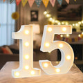 LED Marquee Light Up Numbers Sign by NANXU