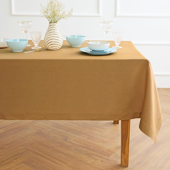 Solino Home Linen Tablecloth for Rectangle Tables 60 x 90 Inch by SolinoHome