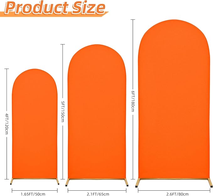 Wedding Arch Cover 4FT 5FT 6FT Arch Backdrop Cover Spandex Fitted Arch Cover - Image 2