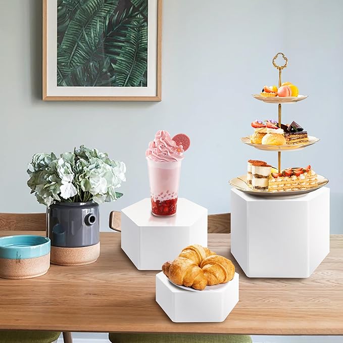 6 Pcs Buffet Risers, Dessert Stands Acrylic, Food Risers - Image 2