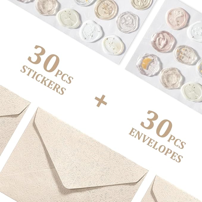 30 Pieces A6 Envelopes with 30 Seal Stickers, 6.32 x 4.45 inch Envelopes - Image 5
