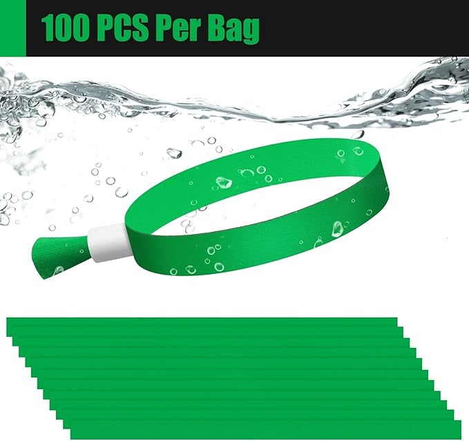 100 Pcs Cloth Event Wristbands, Event Wristbands, Colored Wrist Bands - Image 4
