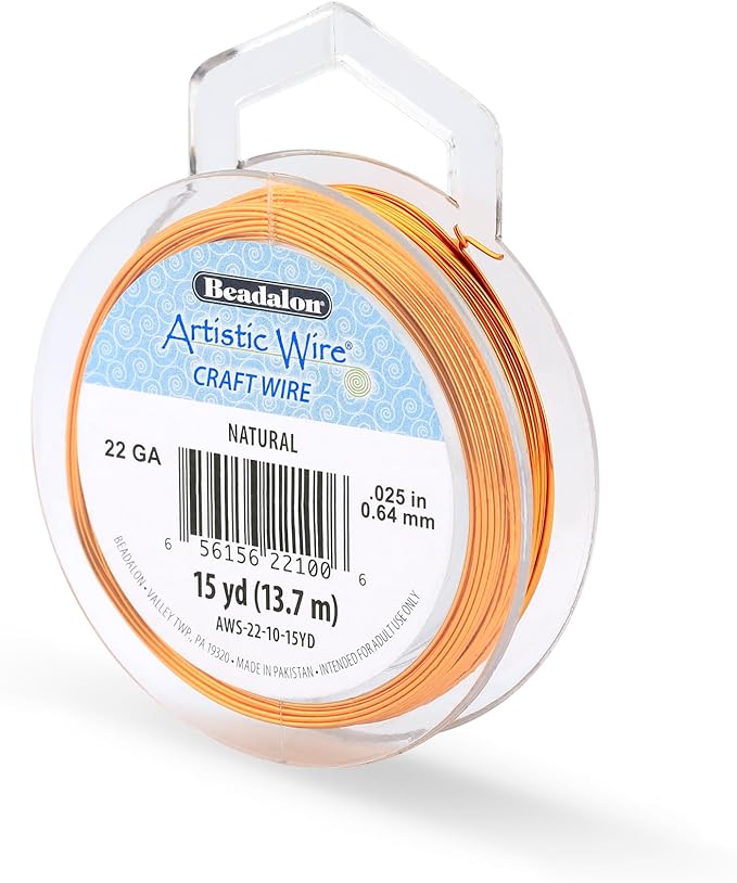 Artistic Wire, 22 Gauge Tarnish Resistant Colored Copper Craft Wire, 15 yd by Unknown