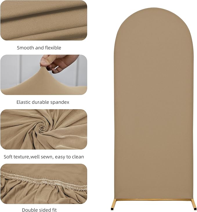 Wedding Arch Cover 4FT Arch Backdrop Cover Spandex Fitted Arch Cover - Image 5