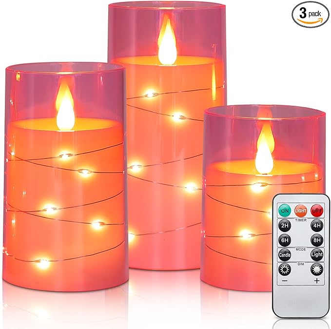 Aignis Flickering Flameless Candles Battery Operated Candles LED Candles by Aignis