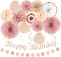 Blush-Pink Rose-Gold Fall Birthday Party-Decorations by Burgleda