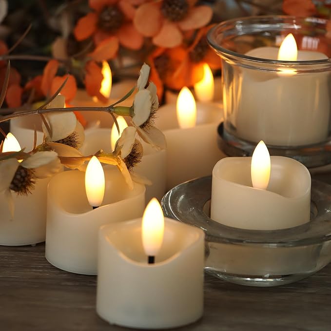 24 Pack Battery Operated Votive Candles 1.5 x 1.67 inches Flameless Votive - Image 2