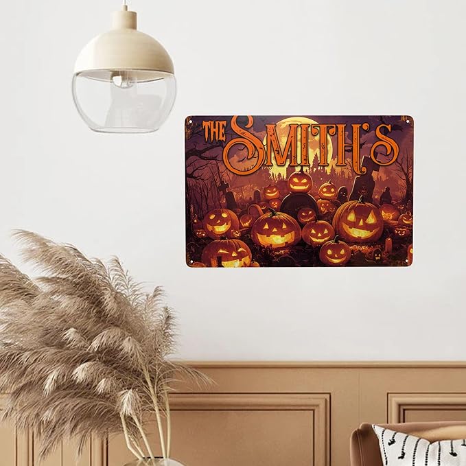 Personalized Halloween Metal Sign - Image 7