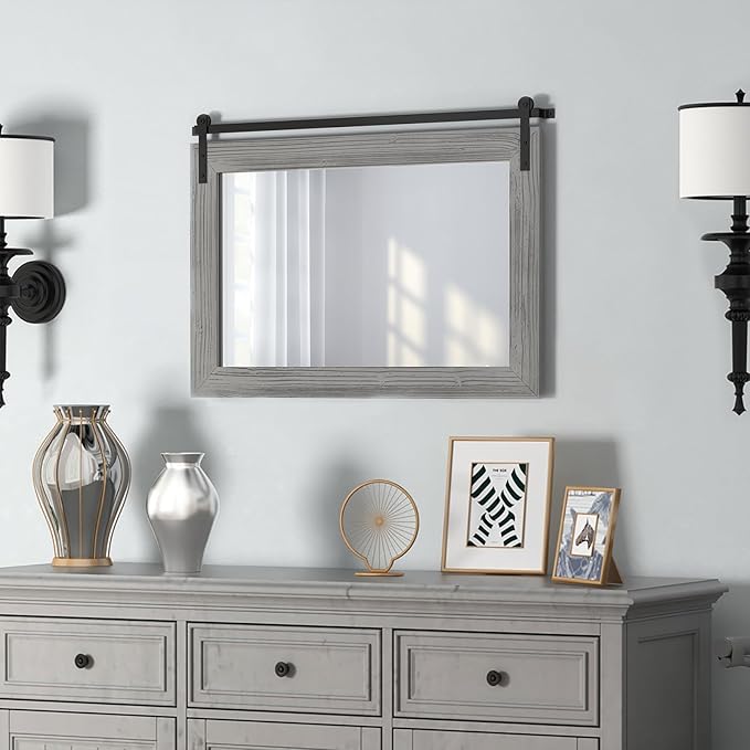 COGOOD Farmhouse Barn Door Mirror by COGOOD