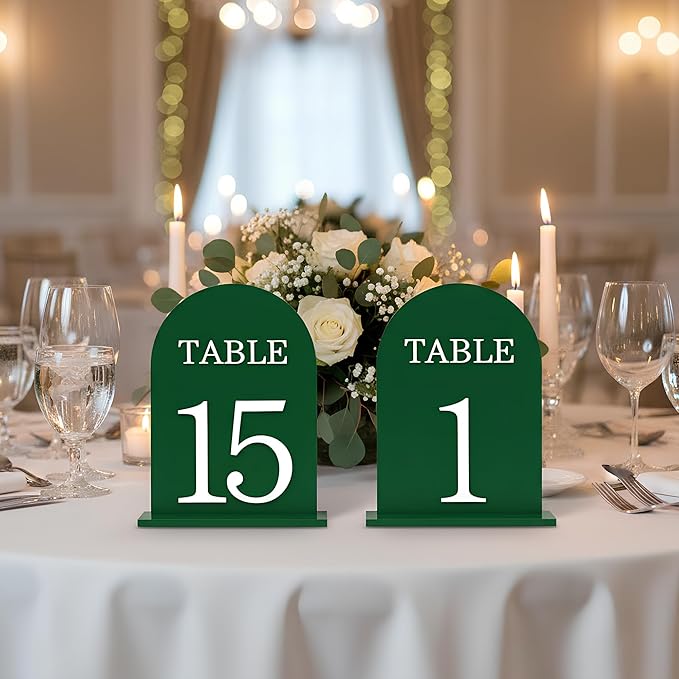 Arch Wedding Table Numbers 1-15 by CrazyAnt