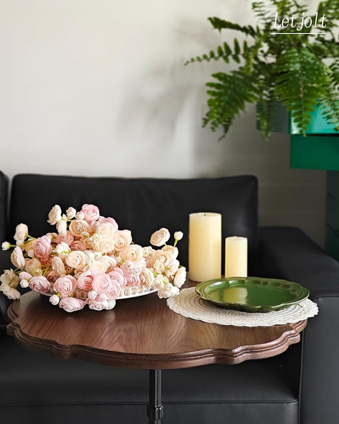 Letjolt Ranunculus Artificial Flower Light Champagne Silk Flowers Faux DIY - Image 6