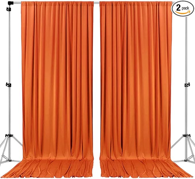 AK TRADING CO. 10 feet Wide x 12 feet Long Polyester Backdrop Drapes Curtains by Fabrics%7CEventDecor%7CCrafts%7CUpholsteryFoam